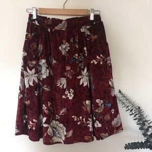 ModCloth Velvet Skirt